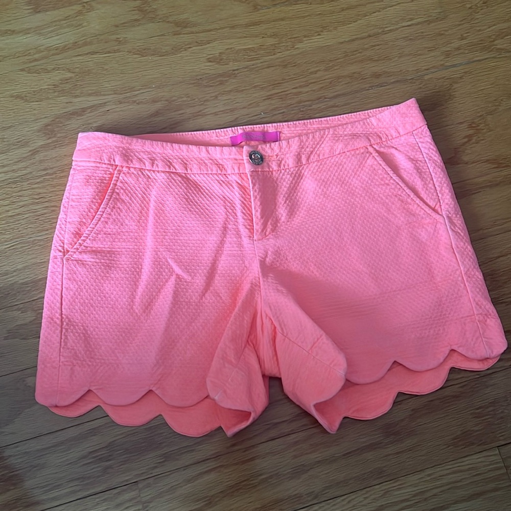 So sweet, not to neon, Lilly 5 inch buttercup cotton shorts
